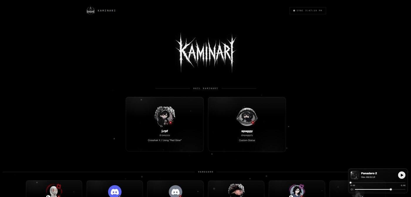 Kaminari Hall of Fame project preview